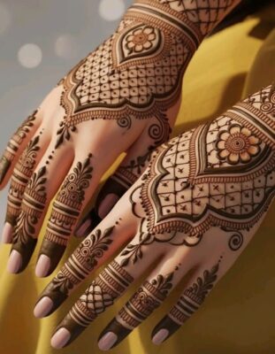 Back Hand Mehndi Design always enhances the beauty of your hands