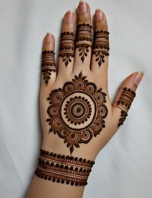 Back Hand Mehndi Design suits every skin tone