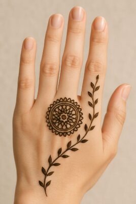 Back Hand Mehndi Designs Image looks graceful