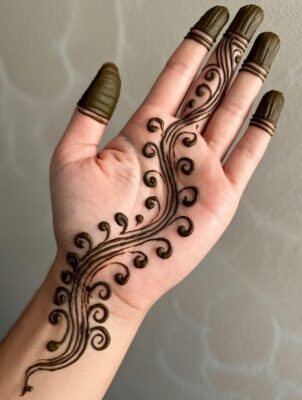 Beautiful Henna New Mehndi Design enhances beauty
