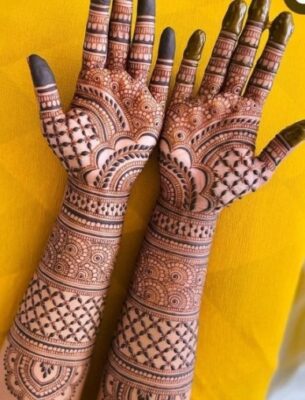 Beautiful Mehndi Front Full Hand Mehndi Design