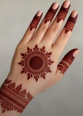 Beautiful girls choose Simple Mehndi Design