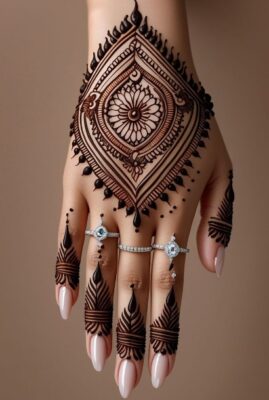 Beginners can easily try Simple Mehndi Design New