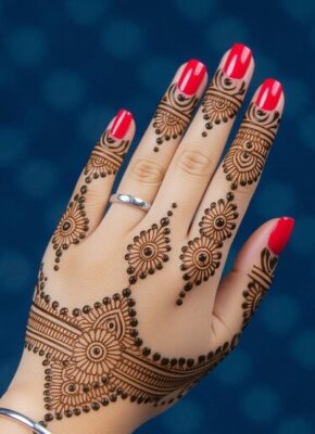 Bridal Full Hand Mehndi Designs Image looks grand