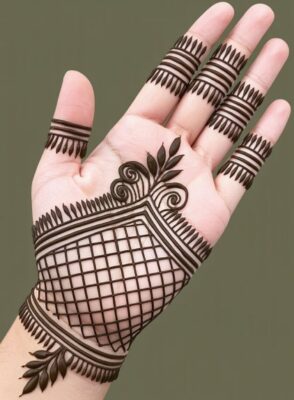 Bridal Mehndi Designs Image gives a traditional look
