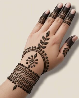 Brides love Stylish Full Hand Mehndi Design for weddings