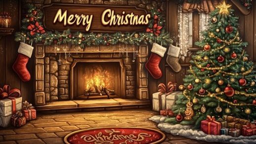 Dark Christmas Wallpaper looks stylish