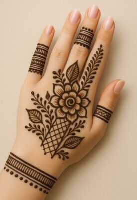 Easy Arabic Mehndi Design is perfect for beginners