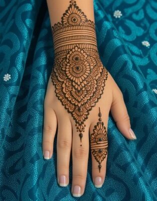 Easy Back Hand Mehndi Design is perfect for beginners