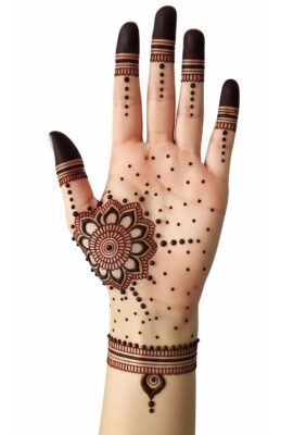 Easy Front Hand Simple Mehndi Design For Daily Wear
