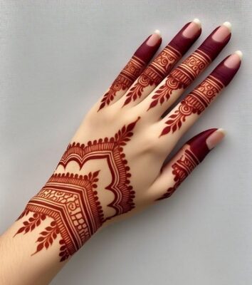 Easy to draw Simple Mehndi Design saves time