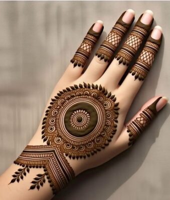 Elegant vibes come with Simple Mehndi Design