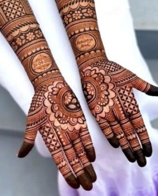Every beautifully drawn Full Hand Mehndi Design becomes a lasting memory