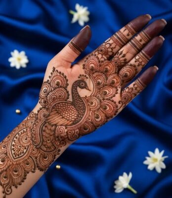 Every celebration shines with Front Hand Mehndi Design