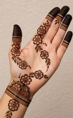 Every occasion shines with Mehndi Design Front Hand