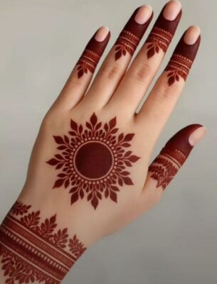 Fancy Easy Mehndi Design fits party occasions