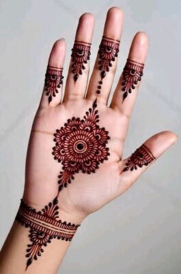 Festival Mehndi Design Front Hand brings joyful vibes