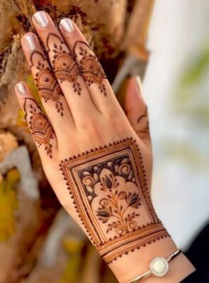 Festivals feel more special with a lovely Mehndi Design Photo