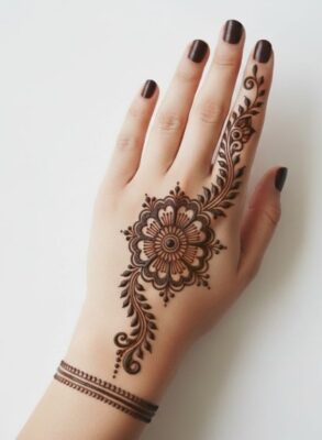 Finger Mehndi Designs Image is perfect for beginners