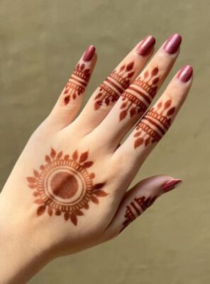 Floral Simple Mehndi Design