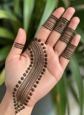 Floral Stylish Full Hand Mehndi Design adds charm
