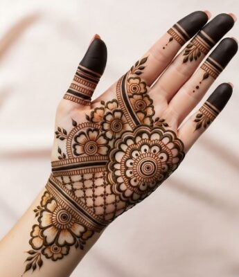 Front hand Mehndi Design is trending everywhere