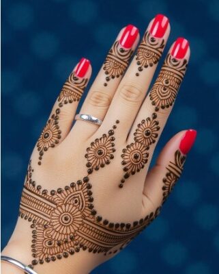 Gorgeous Back Hand Mehndi Design steals hearts