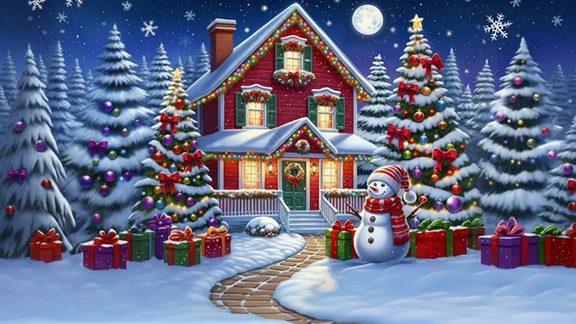 HD Christmas Wallpaper Laptop For Bright Screens