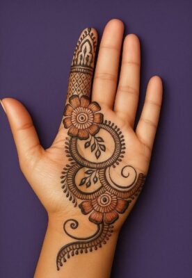 Heavy Stylish Full Hand Mehndi Design gives a bridal touch