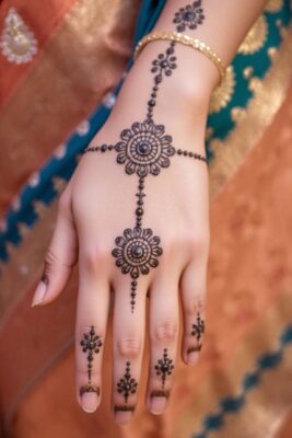 Henna artists create beautiful Mehndi Design art