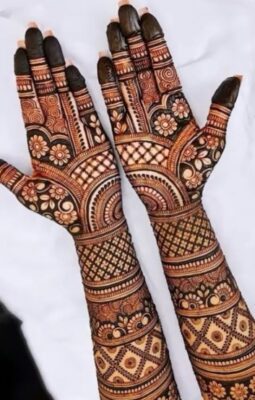 Indian Mehndi Front Full Hand Mehndi Design