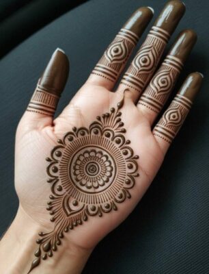 Instagram Mehndi Modern Royal Front Hand Mehndi Design