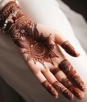 Kids also love cute Arabic Mehndi Design
