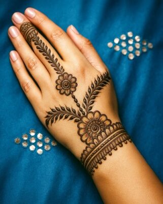Mandala Back Hand Mehndi Design gives a classic feel