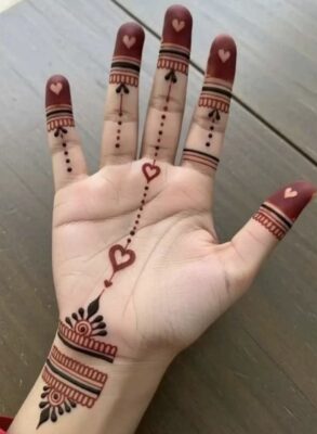 Mehndi Design Front Hand adds charm