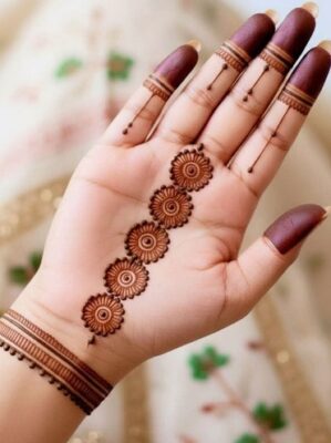 Mehndi Design Front Hand looks festive