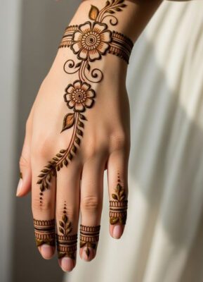 Mehndi Design Simple is easy for beginners