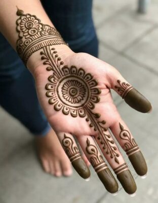 Mehndi Design Simple is great for school events