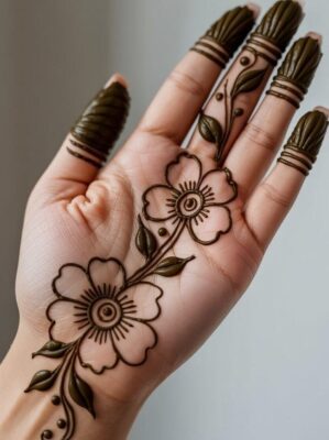 Mehndi Design Simple is suitable for office wear
