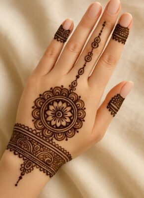 Mehndi Design Simple looks cute and minimal
