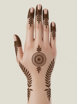 Mehndi Design Simple makes hands look graceful