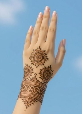 Mehndi Design Simple suits beginners very well