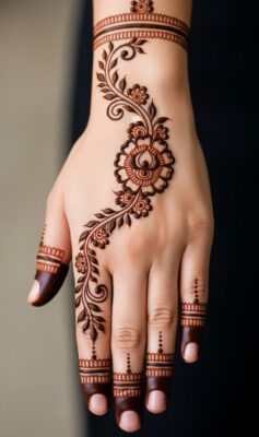 Mehndi Design Simple suits daily wear