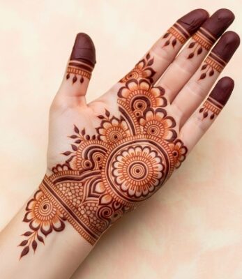 Mehndi Design gives a stylish touch