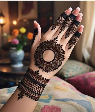 Minimal style makes Simple Mehndi Design trendy