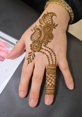 Modern Stylish Full Hand Mehndi Design suits all events