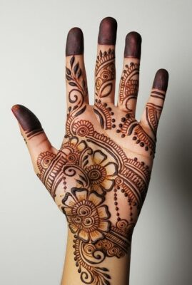 Modern girls love Simple Mehndi Design New patterns
