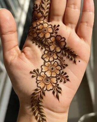 New Front Hand Mehndi Design suits all styles