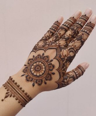 Peacock Mehndi Design is a classic choice