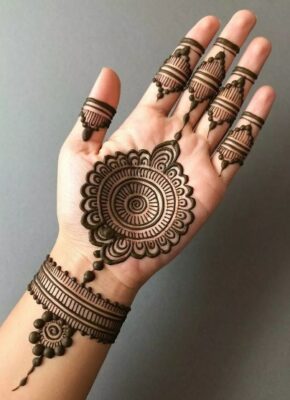 Royal Royal Front Hand Mehndi Design